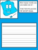 The Ten Plagues of Egypt Hail Word In a Word Activity Sheet for Kids